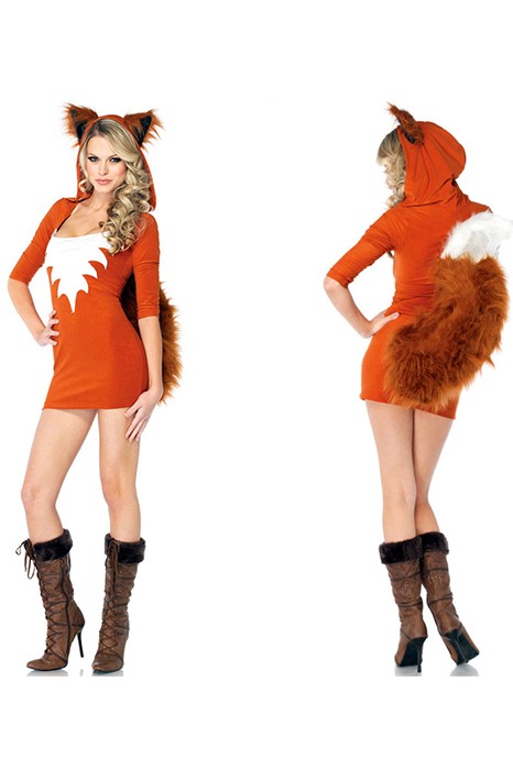 Nuovo costume di Halloween sexy costume pelliccia di volpe volpe