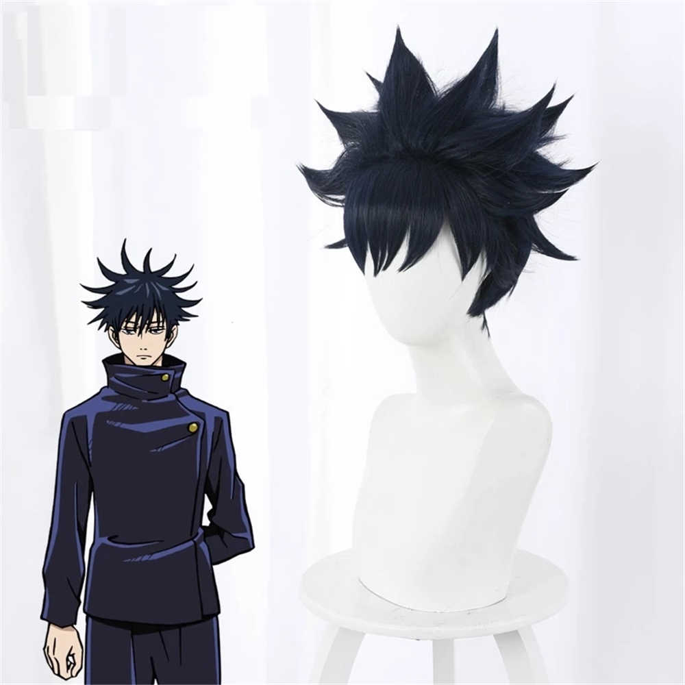 anime jujutsu kaisen cosplay fushiguro megumi capelli giochi di ruolo giocattoli in costume con cappuccio libero