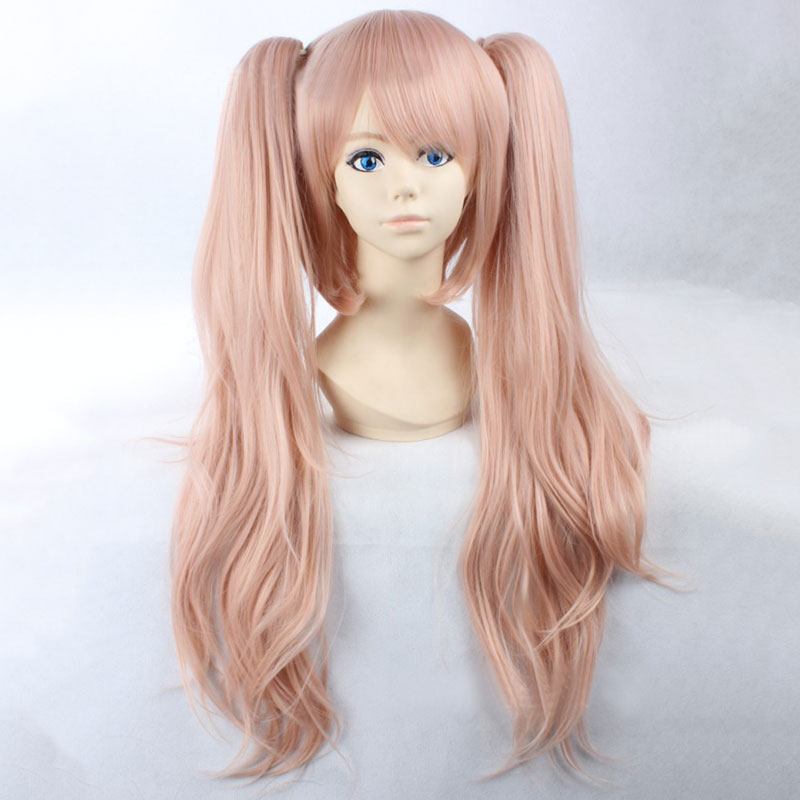 danganronpa v3:uccidere armonia enoshima junko cosplay parrucca oro sintetico capelli ondulati