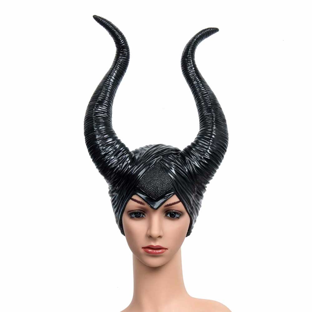 Creepy Maleficent Horns Cappelli Maschera per adulti