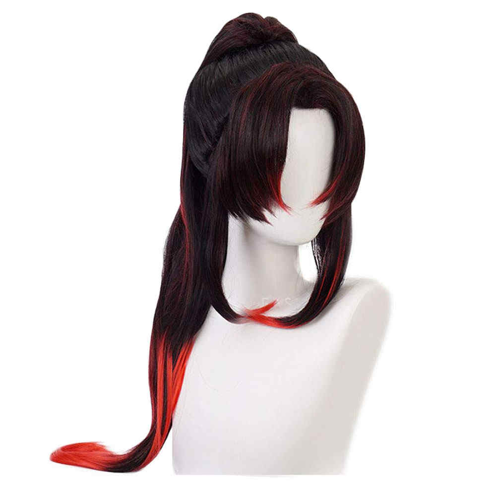 costume cosplay Kokushibou parrucche Anime Demon Slayer Kimetsu No Yaiba