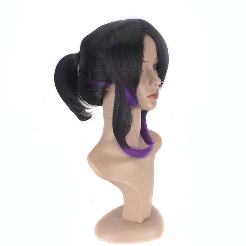 Shinobu Kocho cospaly parrucca sintetica Anime Demon Slayer Kimetsu senza Yaiba